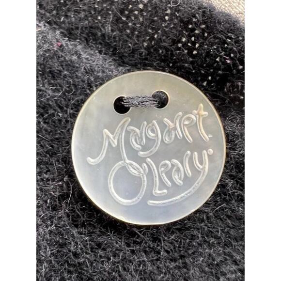 Margaret O'Leary Sweater Womens Black Cashmere Long Sleeve V Neck Pullover M? - Picture 6 of 7